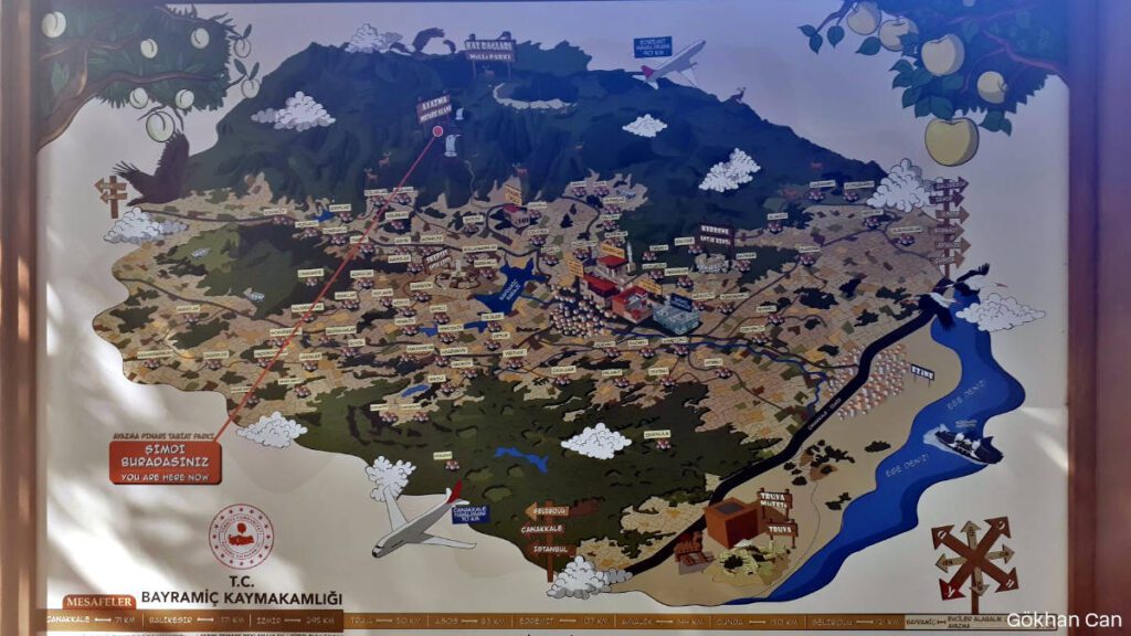 Ayazma Pınarı Bayramiç Turizm Haritası